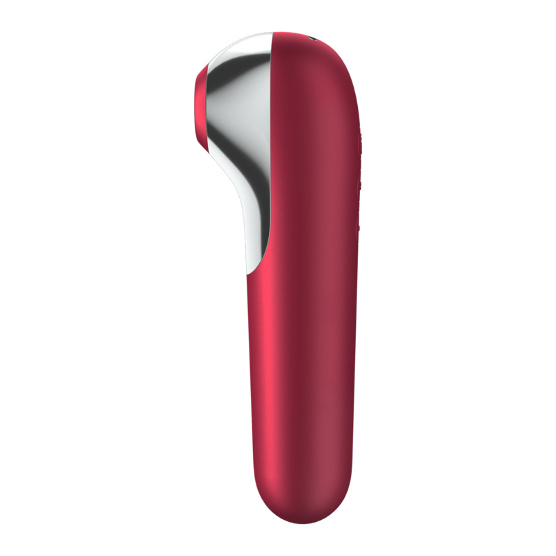 SATISFYER - DUAL LOVE VIBRADOR Y SUCCIONADOR CON AIRE PULSADO ROJO SATISFYER CONNECT