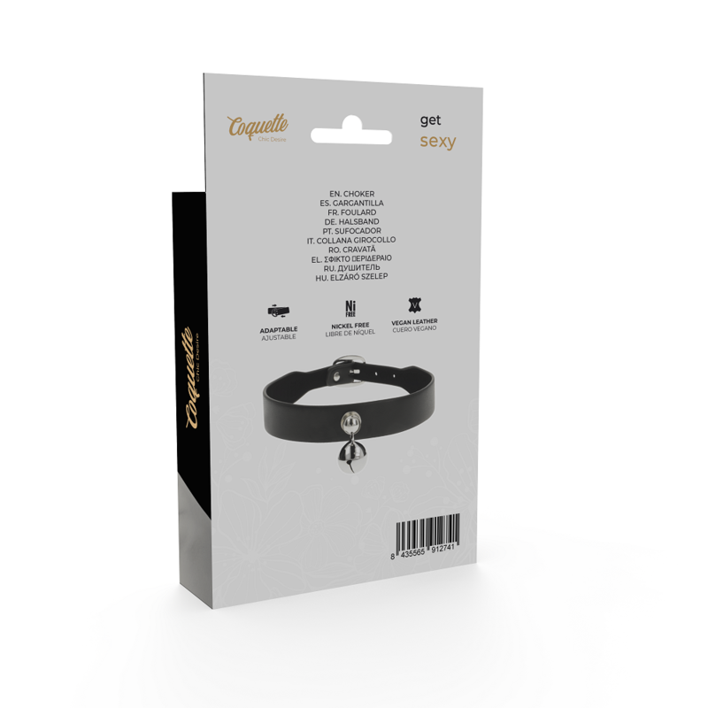 COQUETTE CHIC DESIRE - COLLAR CUERO VEGANO ACCESORIO WOMAN CASCABEL COQUETTE ACCESSORIES