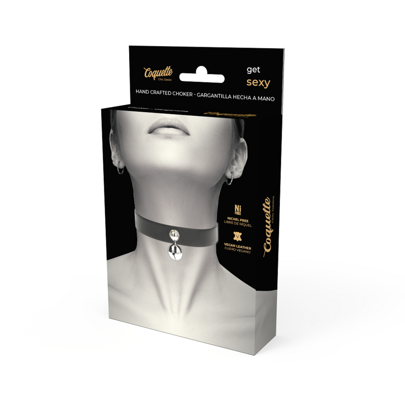 COQUETTE CHIC DESIRE - COLLAR CUERO VEGANO ACCESORIO WOMAN CASCABEL COQUETTE ACCESSORIES