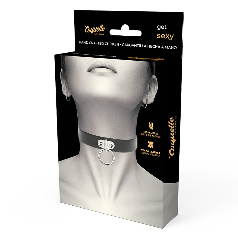 COQUETTE CHIC DESIRE - COLLAR CUERO VEGANO ACCESORIO WOMAN FETISH COQUETTE ACCESSORIES