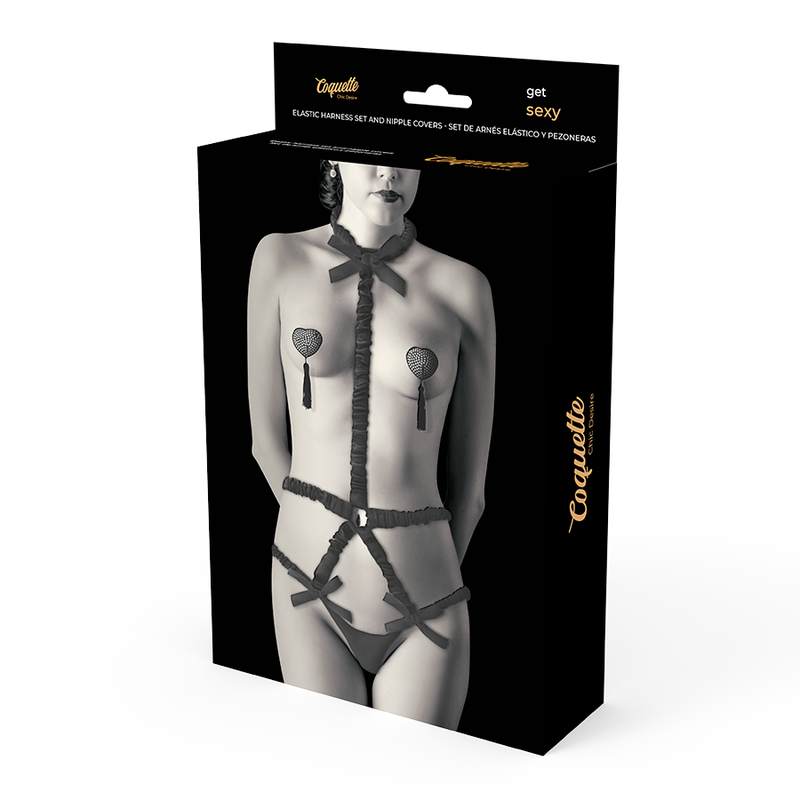 COQUETTE CHIC DESIRE - LINGERIE SET CON PEZONERAS DELUXE COQUETTE ACCESSORIES