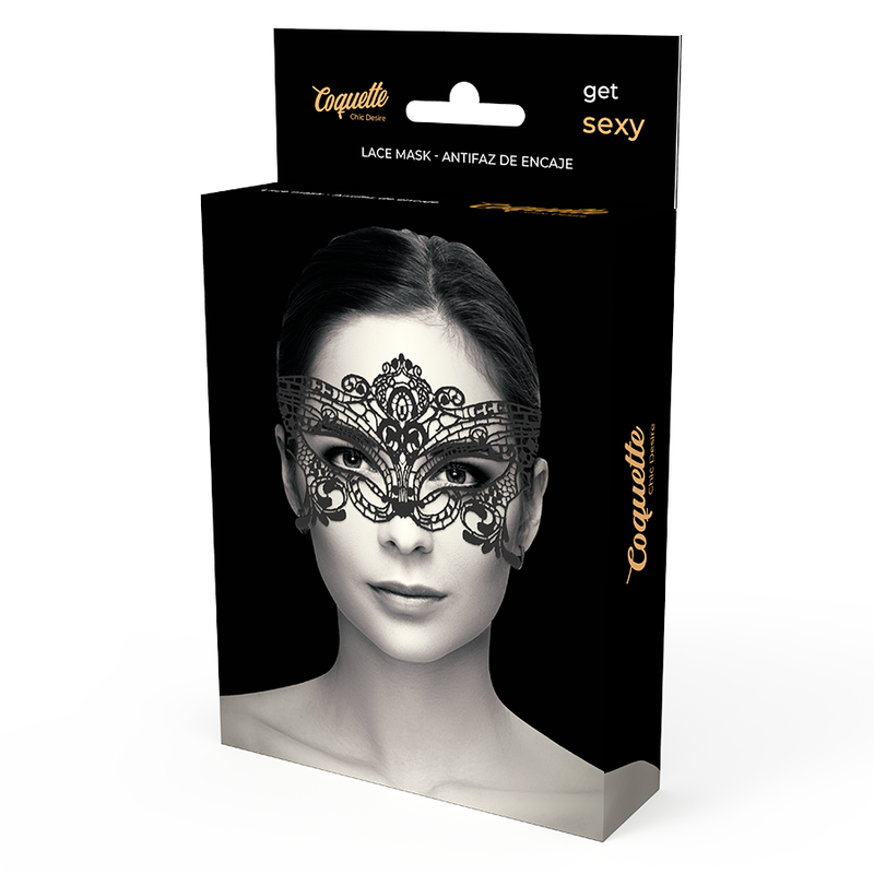 COQUETTE CHIC DESIRE - ANTIFAZ ENCAJE NEGRO ANCHO COQUETTE ACCESSORIES