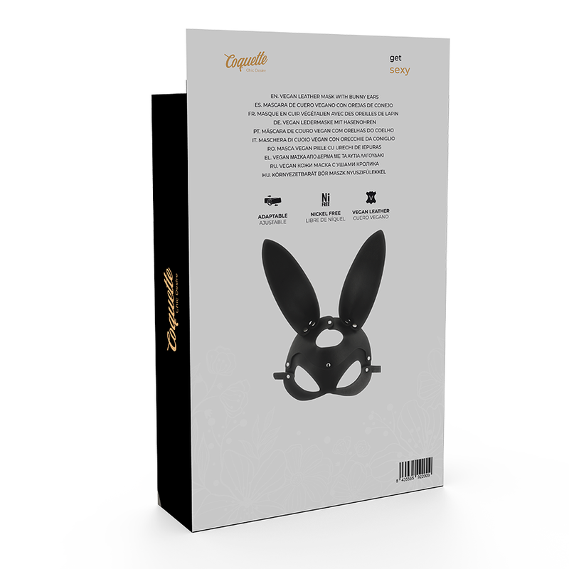 COQUETTE CHIC DESIRE - MASCARA CUERO VEGANO CON OREJAS DE CONEJO COQUETTE ACCESSORIES