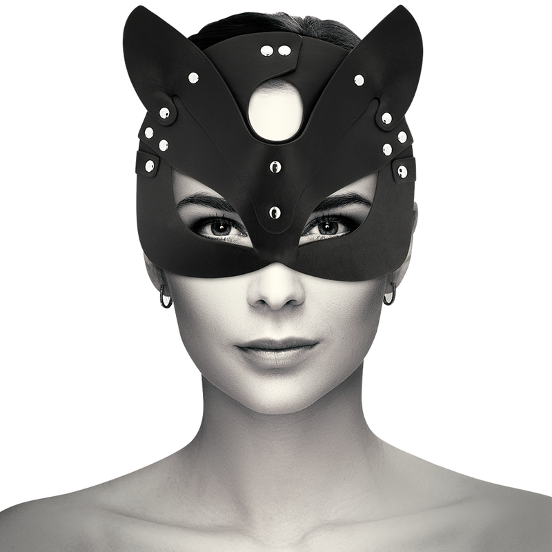 COQUETTE CHIC DESIRE - MASCARA CUERO VEGANO CON OREJAS DE GATO COQUETTE ACCESSORIES