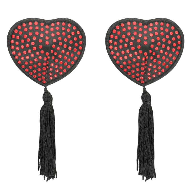 COQUETTE CHIC DESIRE - CUBRE PEZONES ROJO / NEGRO COQUETTE ACCESSORIES