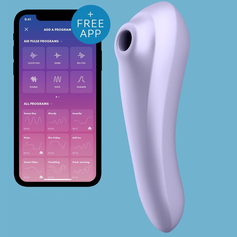 SATISFYER - DUAL PLEASURE AIR PULSE VIOLETA SATISFYER CONNECT