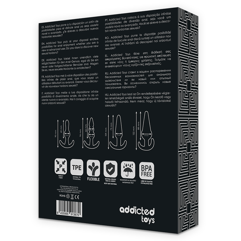 ADDICTED TOYS - SET 4 PLUGS ANALES ADDICTED TOYS
