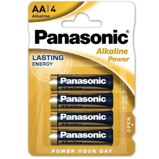 PANASONIC - BRONZE PILA ALCALINA AA LR6 BLISTER*4 PANASONIC