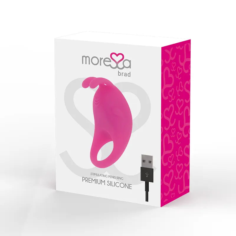 MORESSA - BRAD PREMIUM SILICONE RECARGABLE ROSA MORESSA