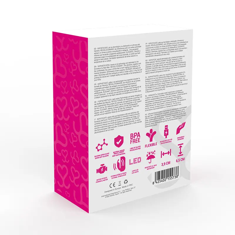 MORESSA - BRAD PREMIUM SILICONE RECARGABLE ROSA MORESSA