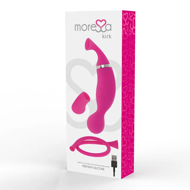 MORESSA - KIRK DUO SUCCIONADOR + MASAJEADOR MULTI PRESTACIONES PREMIUM SILICONE RECARGABLE MORESSA