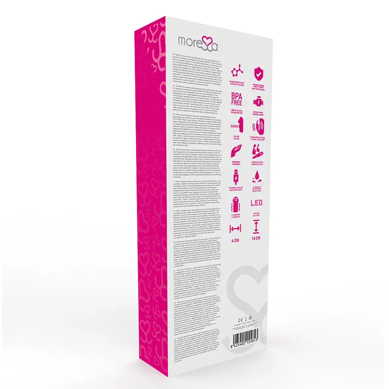 MORESSA - KIRK DUO SUCCIONADOR + MASAJEADOR MULTI PRESTACIONES PREMIUM SILICONE RECARGABLE MORESSA