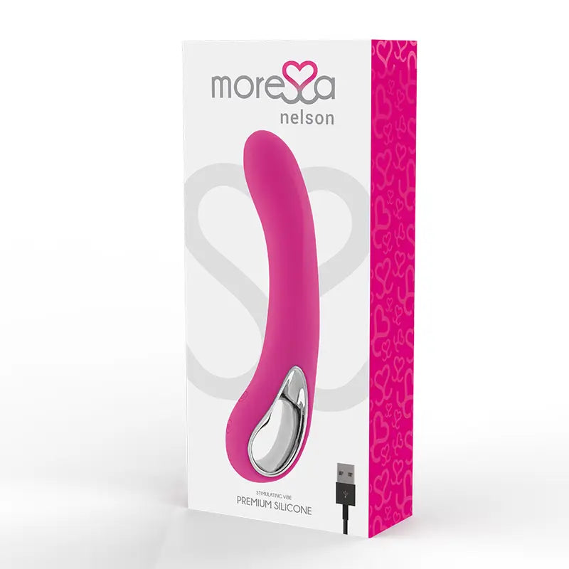 MORESSA - NELSON MASAJEADOR PUNTO G PREMIUM SILICONE RECARGABLE MORESSA