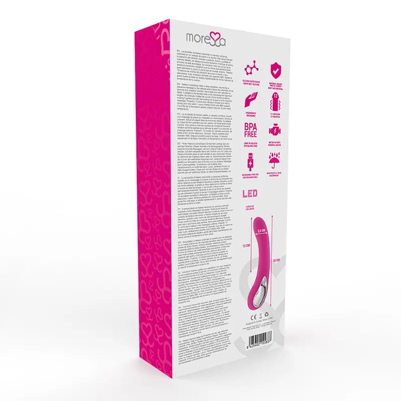 MORESSA - NELSON MASAJEADOR PUNTO G PREMIUM SILICONE RECARGABLE MORESSA