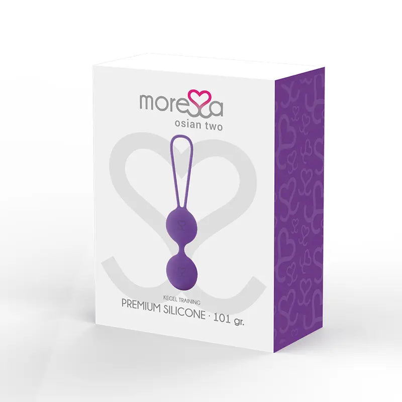 MORESSA - OSIAN TWO ENTRENAMIENTO SUELO PELVICO 101gr PREMIUM SILICONA LILA MORESSA