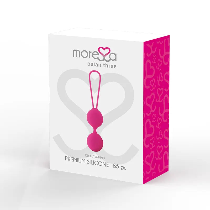 MORESSA - OSIAN THREE ENTRENAMIENTO SUELO PELVICO 85 gr PREMIUM SILICONA ROSA MORESSA
