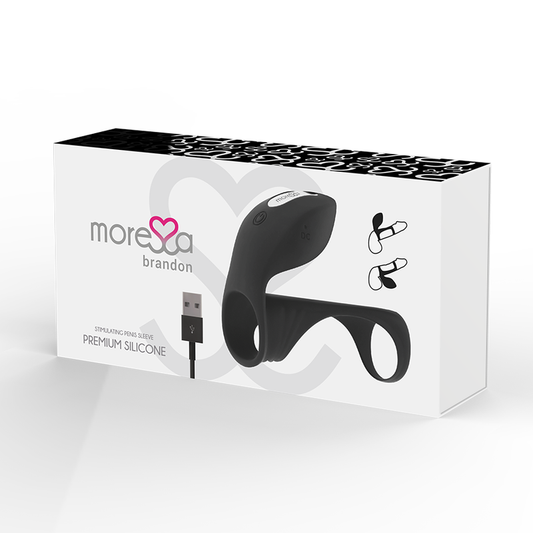 MORESSA - BRANDON POTENTE ANILLO VIBRADOR CON FUNDA DE ENGROSAMIENTO MASCULINO MORESSA