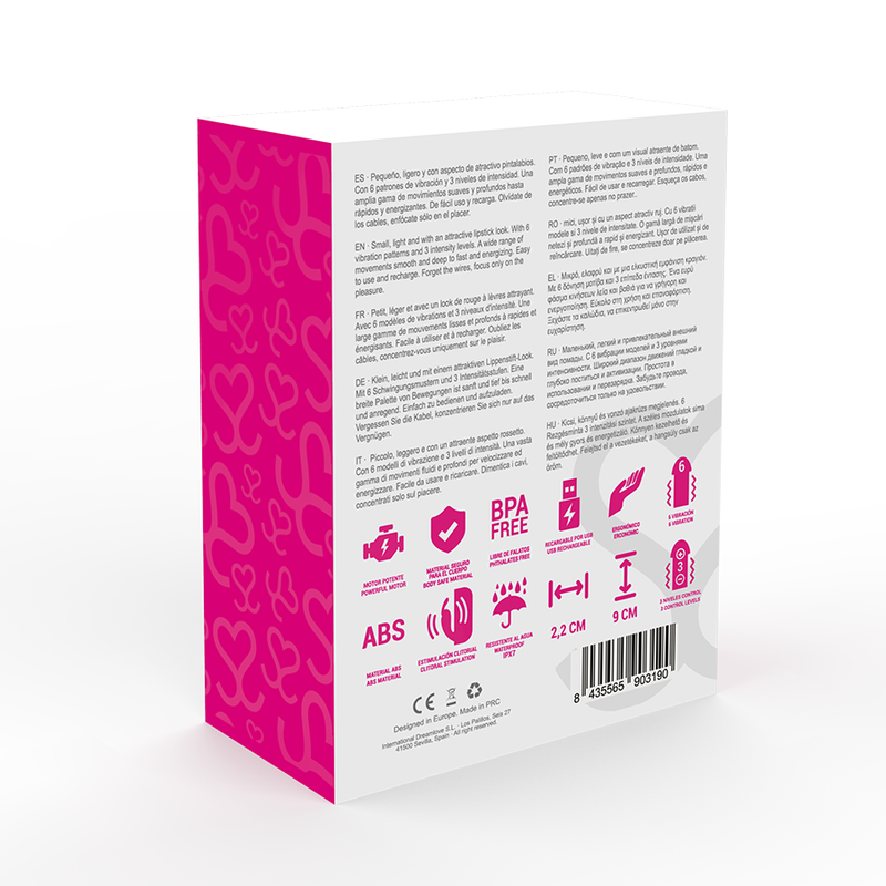 MORESSA - IVY  MASAJEADOR SIMULADOR LABIAL DE VIAJE ROSA MORESSA