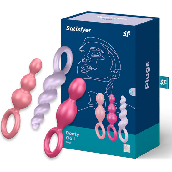 SATISFYER - ANAL PLUGS SET 3 PCS TRICOLOR SATISFYER PLUGS