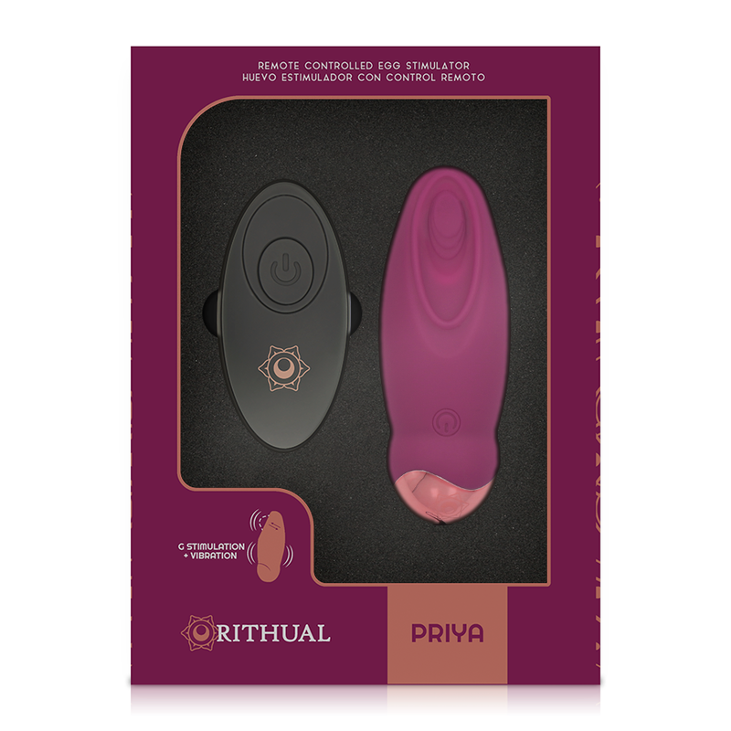 RITHUAL - PRIYA HUEVO CONTROL REMOTO G-SPOT + VIBRACIÓN RITHUAL