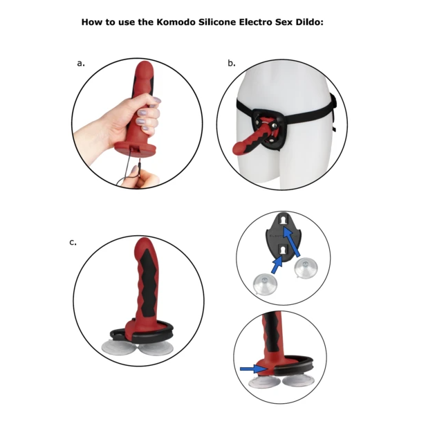 ELECTRASTIM - FUSION KOMODO DILDO SILICONA ELECTRASTIM