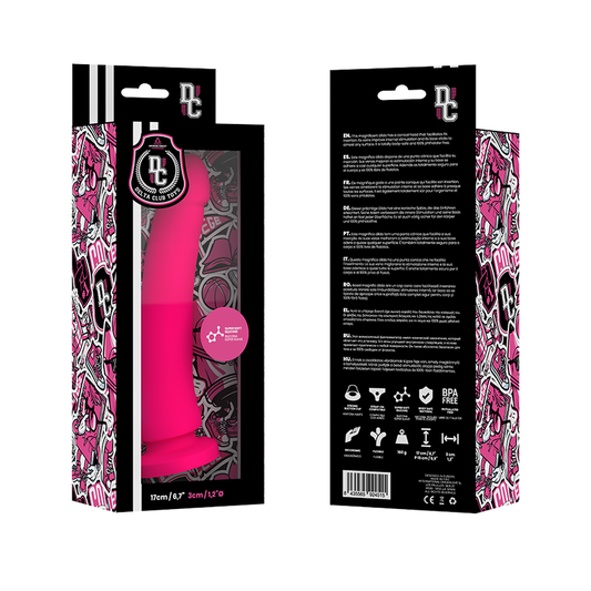 DELTA CLUB - DILDO REALISTA ROSA SILICONA MEDICA 17 CM -O- 3 CM DELTACLUB