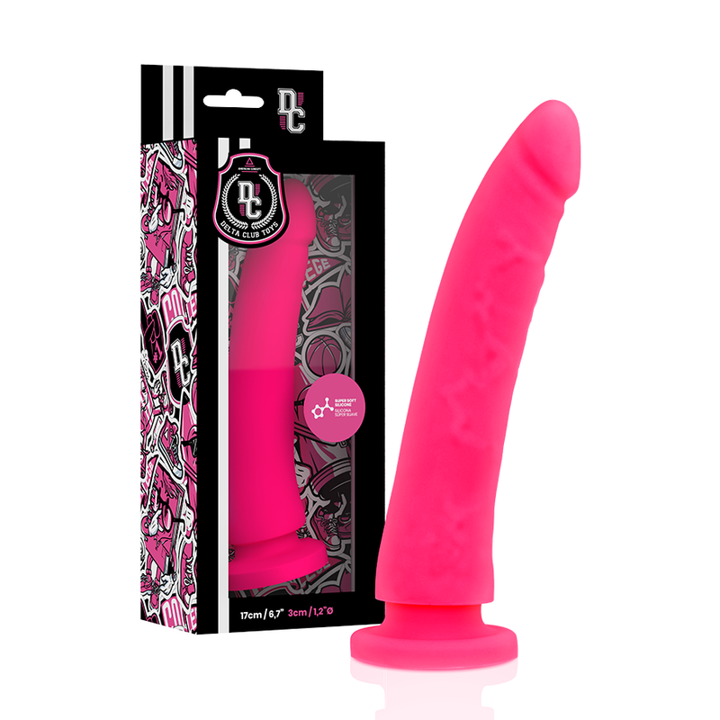 DELTA CLUB - TOYS ARNES + DILDO ROSA SILICONA MEDICA 17 CM -O- 3 CM DELTACLUB
