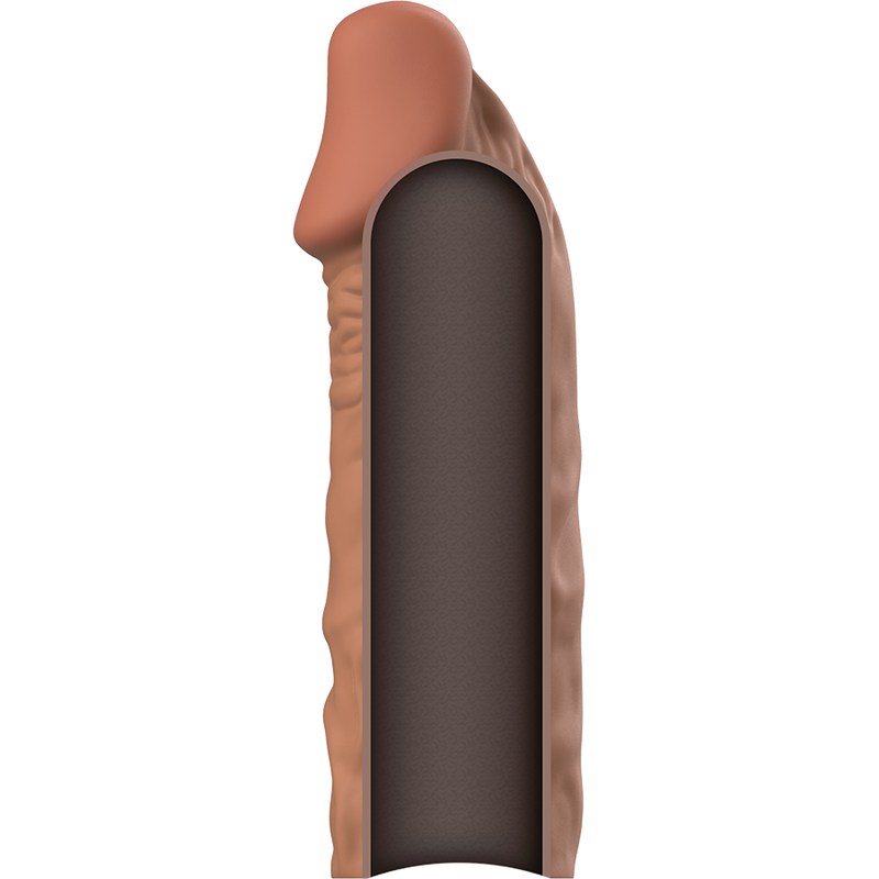 VIRILXL - EXTENSIÓN DE PENE LIQUID SILICONE V5 MARRÓN VIRILXL