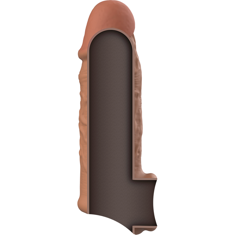 VIRILXL - EXTENSIÓN DE PENE LIQUID SILICONE V7 MARRÓN VIRILXL