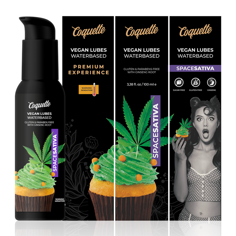 COQUETTE CHIC DESIRE - PREMIUM EXPERIENCE LUBRICANTE VEGANO SPACE SATIVA 100 ML COQUETTE COSMETICS