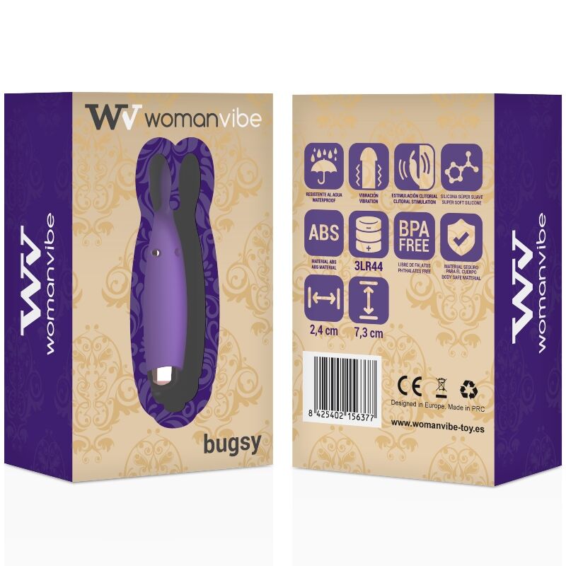 WOMANVIBE - BUGSY ESTIMULADOR RABBIT SILICONA WOMANVIBE