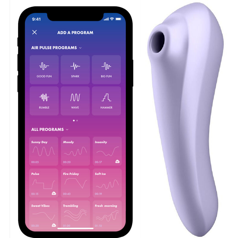 SATISFYER - DUAL PLEASURE AIR PULSE VIOLETA SATISFYER CONNECT