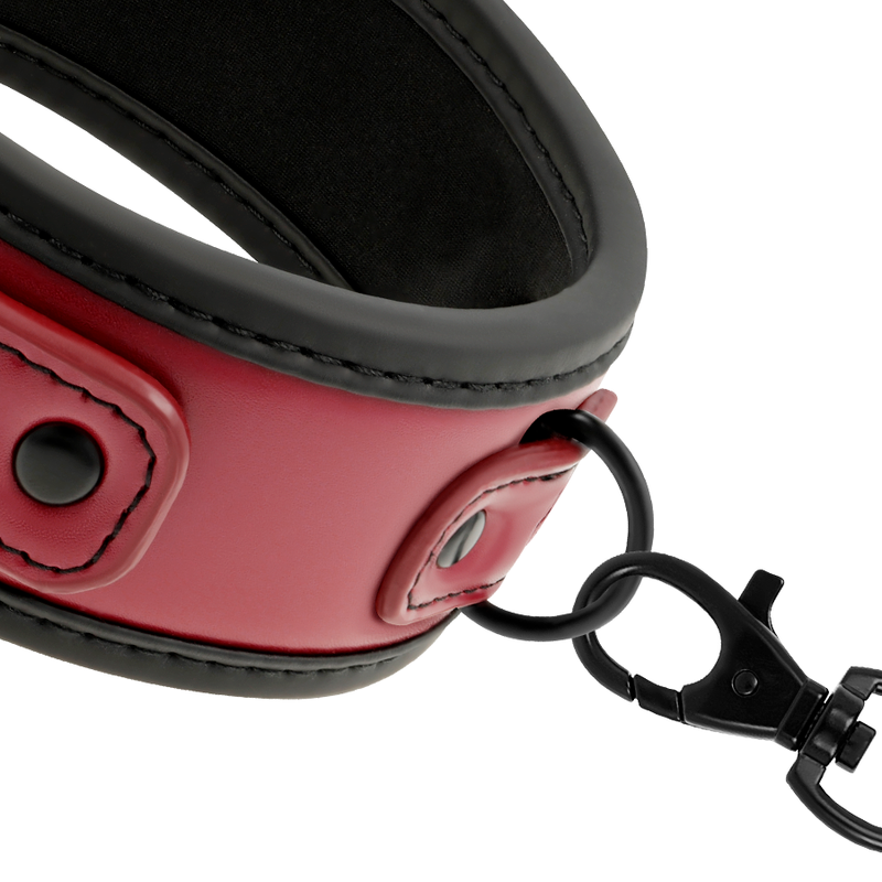 FETISH SUBMISSIVE DARK ROOM - COLLAR CON CADENA CON FORRO DE NEOPRENO FETISH SUBMISSIVE DARK ROOM