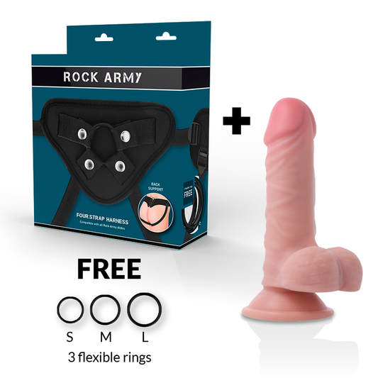 ROCKARMY - ARNES + DUAL DENSITY PANZER DILDO REALISTA 17 CM -O- 4.46 CM ROCK ARMY