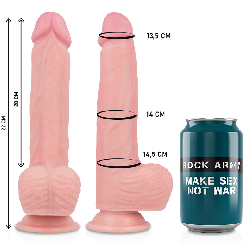 ROCKARMY - ARNES + HAWK ROTADOR Y VIBRADOR 22 CM -O- 4.6 CM ROCK ARMY