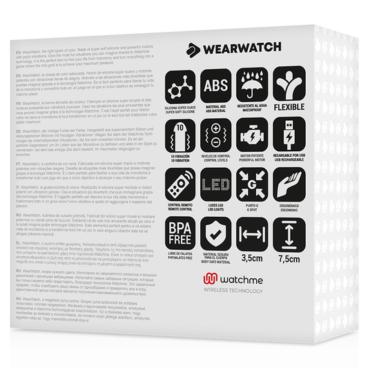 WEARWATCH - HUEVO CONTROL REMOTO TECHNOLOGY WATCHME AGUA MARINA / AZABACHE WEARWATCH