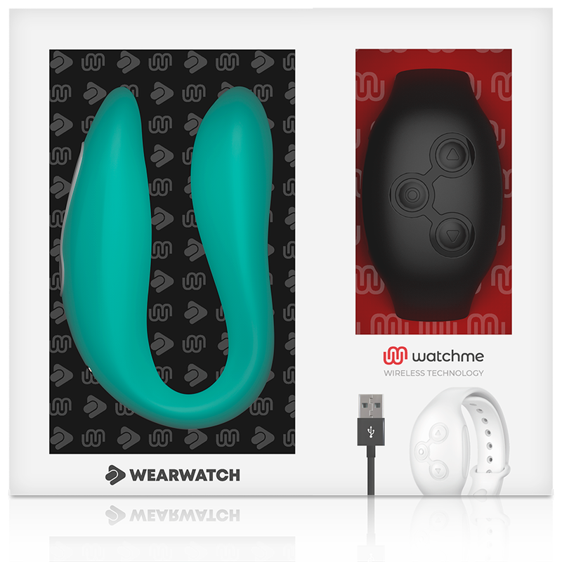 WEARWATCH - VIBRADOR DUAL TECHNOLOGY WATCHME AGUAMARINA / AZABACHE WEARWATCH