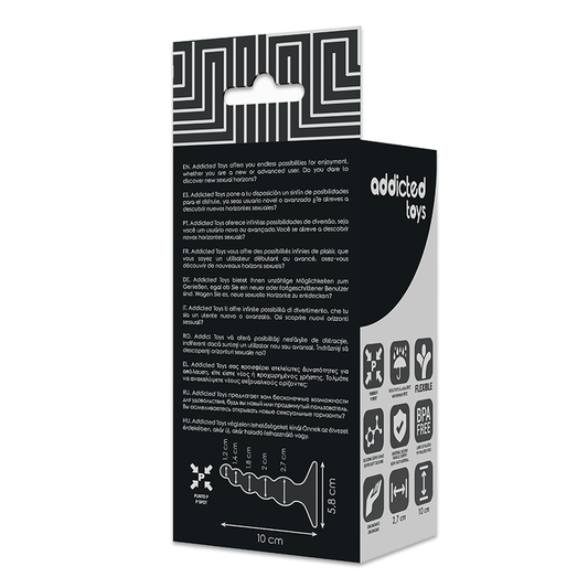 ADDICTED TOYS - ANAL SEXUAL PLUG 10 CM NEGRO ADDICTED TOYS