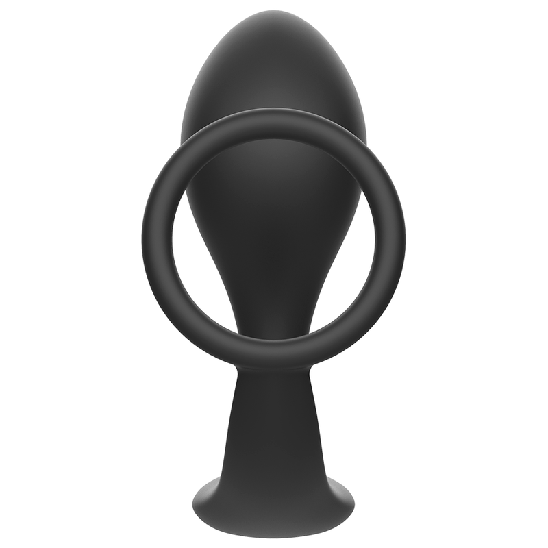 ADDICTED TOYS - PLUG ANAL CON ANILLO SILICONA NEGRO ADDICTED TOYS