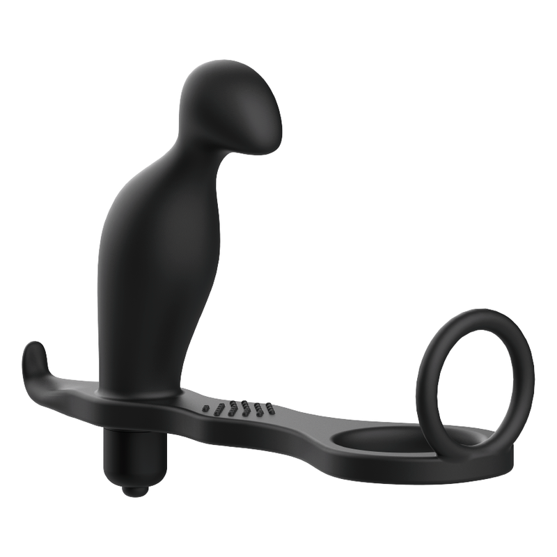 ADDICTED TOYS - PLUG ANAL CON ANILLO SILICONA NEGRO 12 CM ADDICTED TOYS